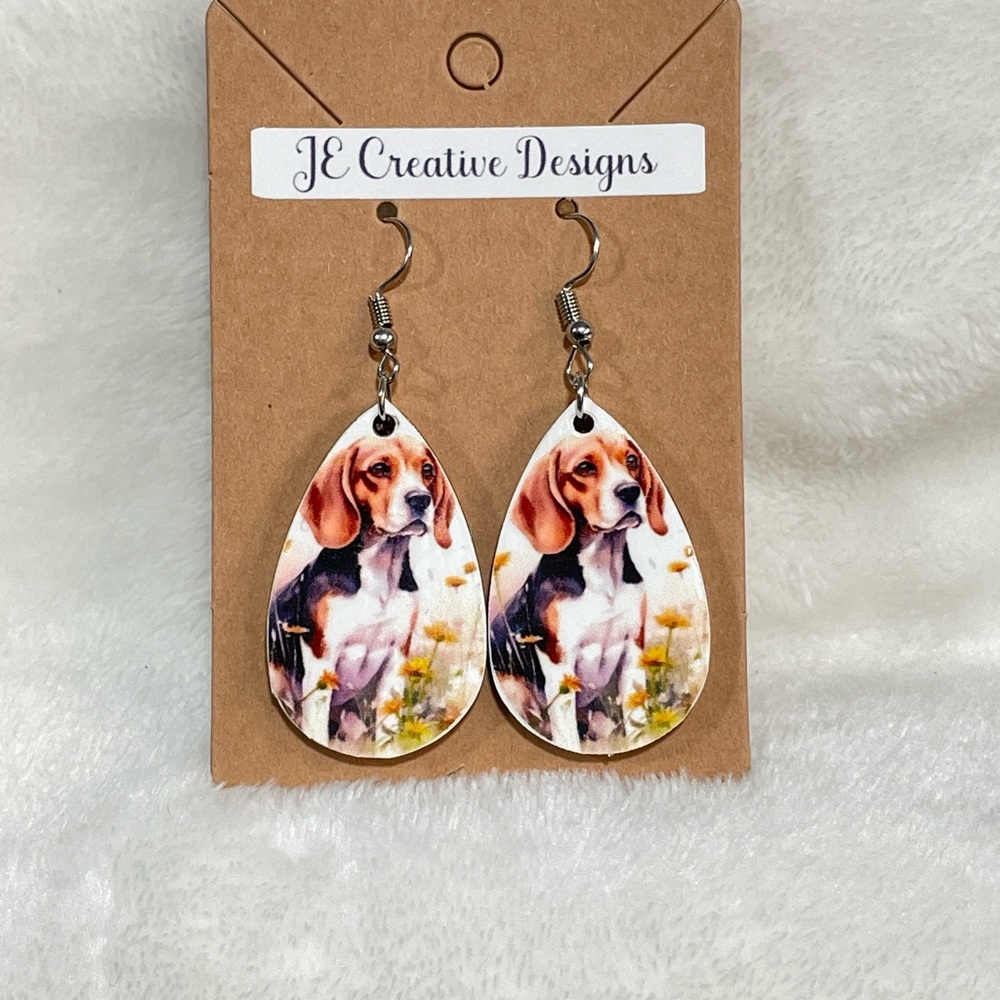 Beagle Earrings